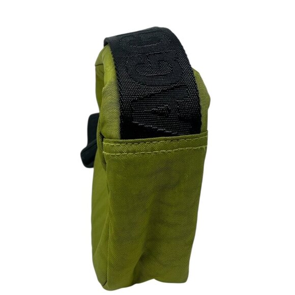 New Baggu Avocado Green Nylon Camera Crossbody Bag With Logo Strap Minimalist - Picture 6 of 11